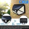 Hengxin-4 Pack Outdoor Solar Lamp 100 Led Lighting Motion Sensor Wall Light