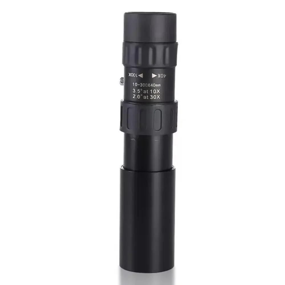 

10-300x40 HD Monocular Telescope Long Range Zoom For Outdoor Hunting Camping Tourism High Power Compact Monocular For Adults Kid