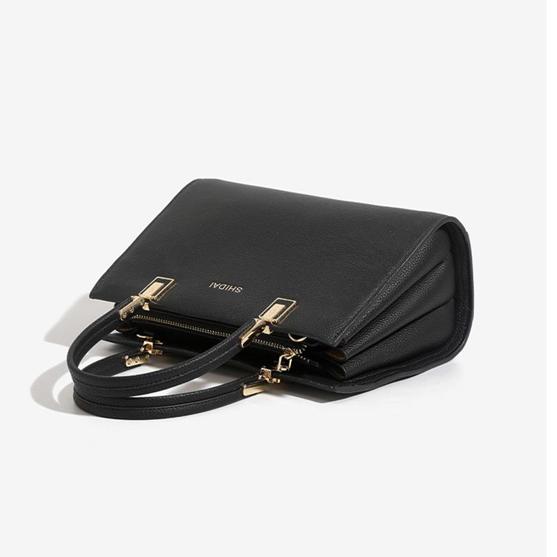 Women's stylish classic handbag, crossbody bag, large capacity, zippered removable shoulder strap