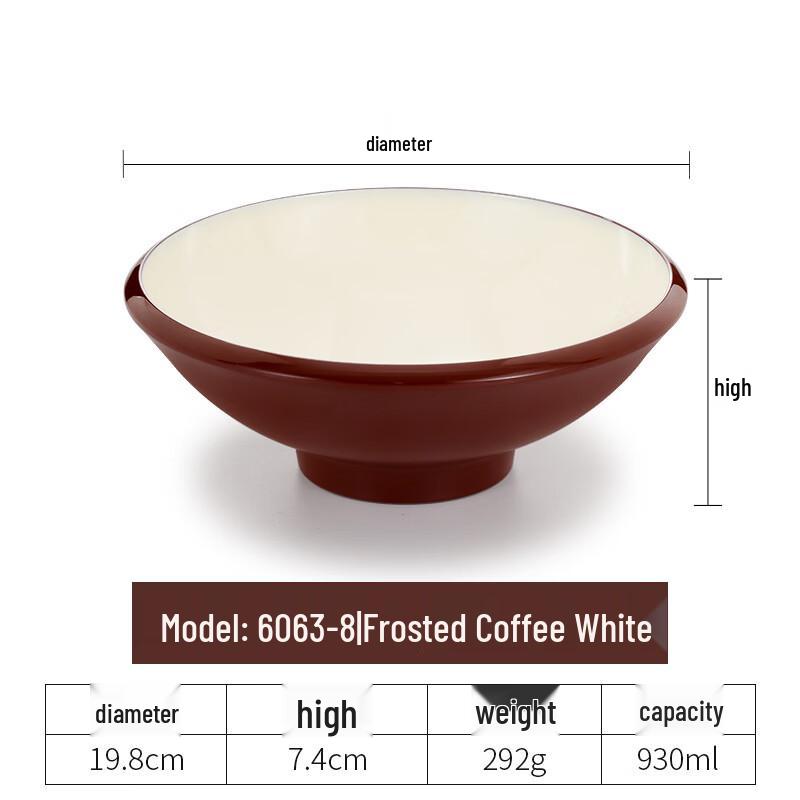 Nordic Style Melamine Square Noodle Bowl