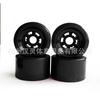 83mm PU Longboard Wheels 4-Pack Electric Skateboard Street Riding HR82A Hardness Shock Absorption Non-Slip With Axle