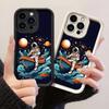 JT36 Astronaut im Boot Telefon für iPhone 17 16 Pro Max Samsung S26 S25 Ultra A17 A16 A07 Xiaomi 15T Redmi Note 14 Pro Plus Weiche TPU Hülle Abdeckung
