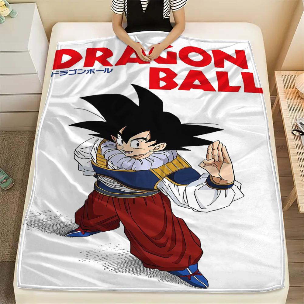 Dragon Ball character Print Flannel Blanket High quality Comfortable for All Seasons Home Decor Warmth and Comfort Perfect for Christmas Gifts