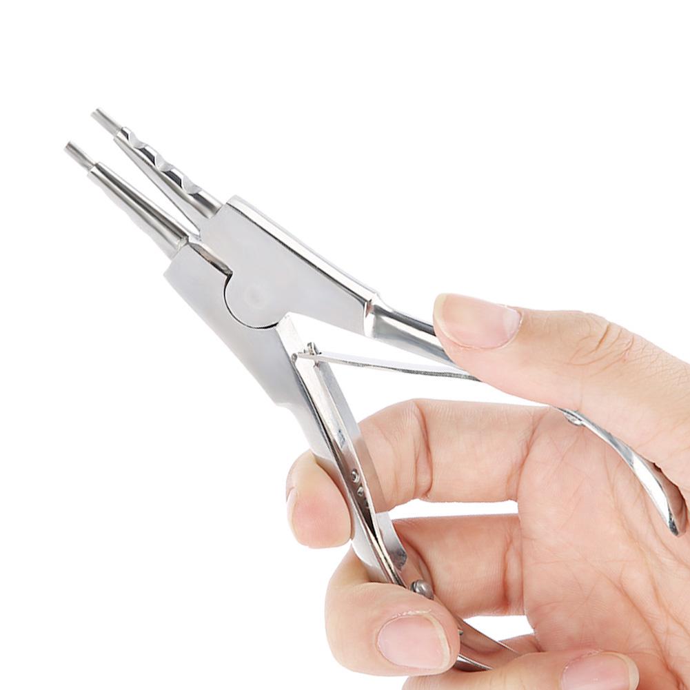 Surgical Steel Body Piercing Kits Ear Nose Lip Navel Tongue Septum Forcep Clamp Pliers Tool