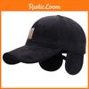 Sports Style Baseball Cap For Men With Fleece Lining Windproof Warmth For Outdoor Activities