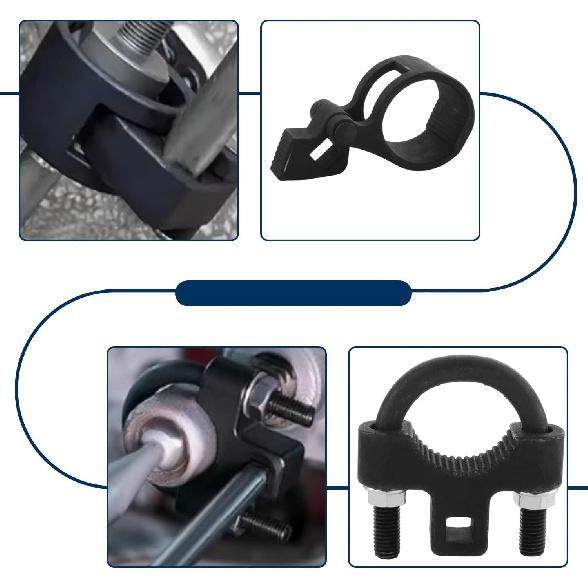 Inner Tie Rod Removal Tool 3/8” Tie Rod End Removal Tools 30-42Mm,Inner Tie Rod Hex Wrench Repair Removal Tools 29-42 Mm With 1/2" Drive Black