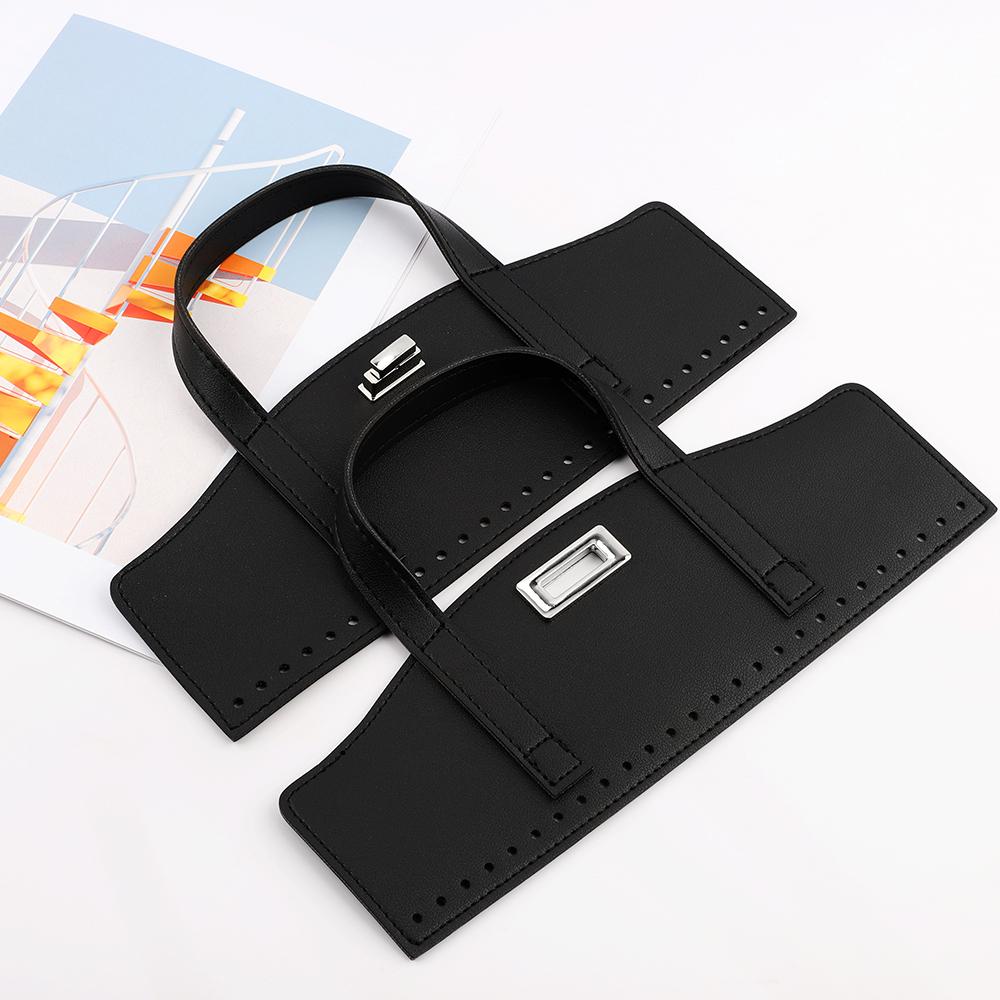 

2 Pcs Detachable PU Leather Bag Handle Bag Cover Bag Accessories Bag Flap High Quality Replacement Accessories for DIY Handbag чёрный