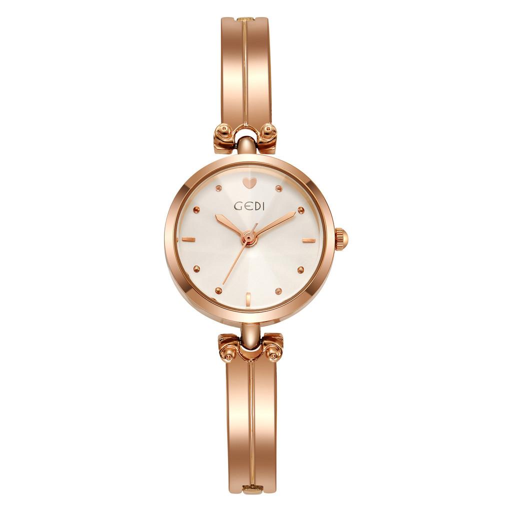 Ladies Quartz Watch With Waterproof Alloy Band And Decorative Dial For Casual Wear