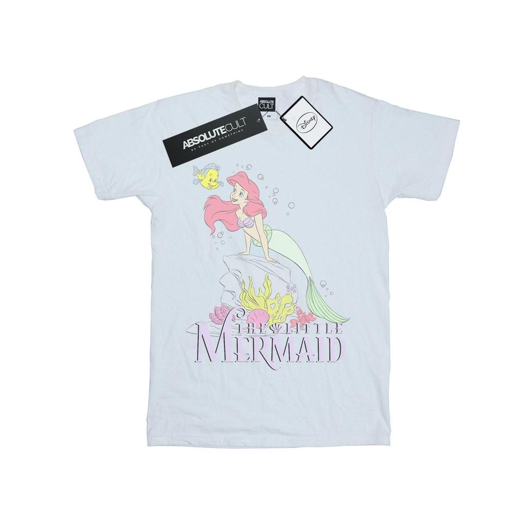 Disney Girls The Little Mermaid Faded Nostalgia Cotton T-Shirt