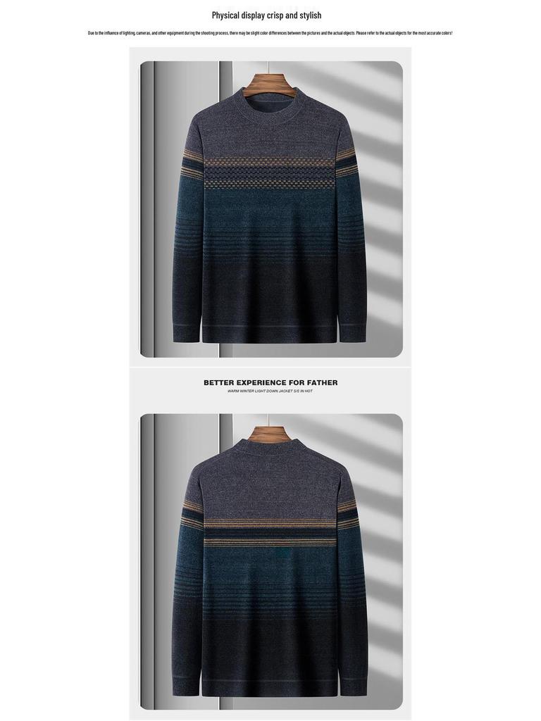 Herren Winter Chenille Fleece Pullover - Warm & Verdickt für Papa