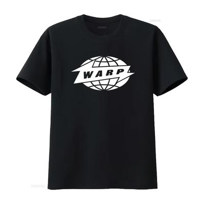 Vintage Warp Records T-shirt Aphex Twin Boards of Canada Autechre Lang of S Retro Wereldbol Design Muziekliefhebbers vintage Gewassen