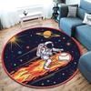 Ridingballsports Round Area Rug,Carpet Rug for Living Room Bedroom Sofa Playroom Decor,Non-slip Floor Mat