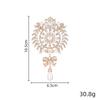 Fashion Teardrop Brooch Large Flower Bridal Brooch Party Banquet Wedding Pin Jewelry