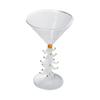 Christmas Tree Glassware Transparent Cocktails Drinking Glass Beverage Cup Festival Drinkware for Holiday Parties