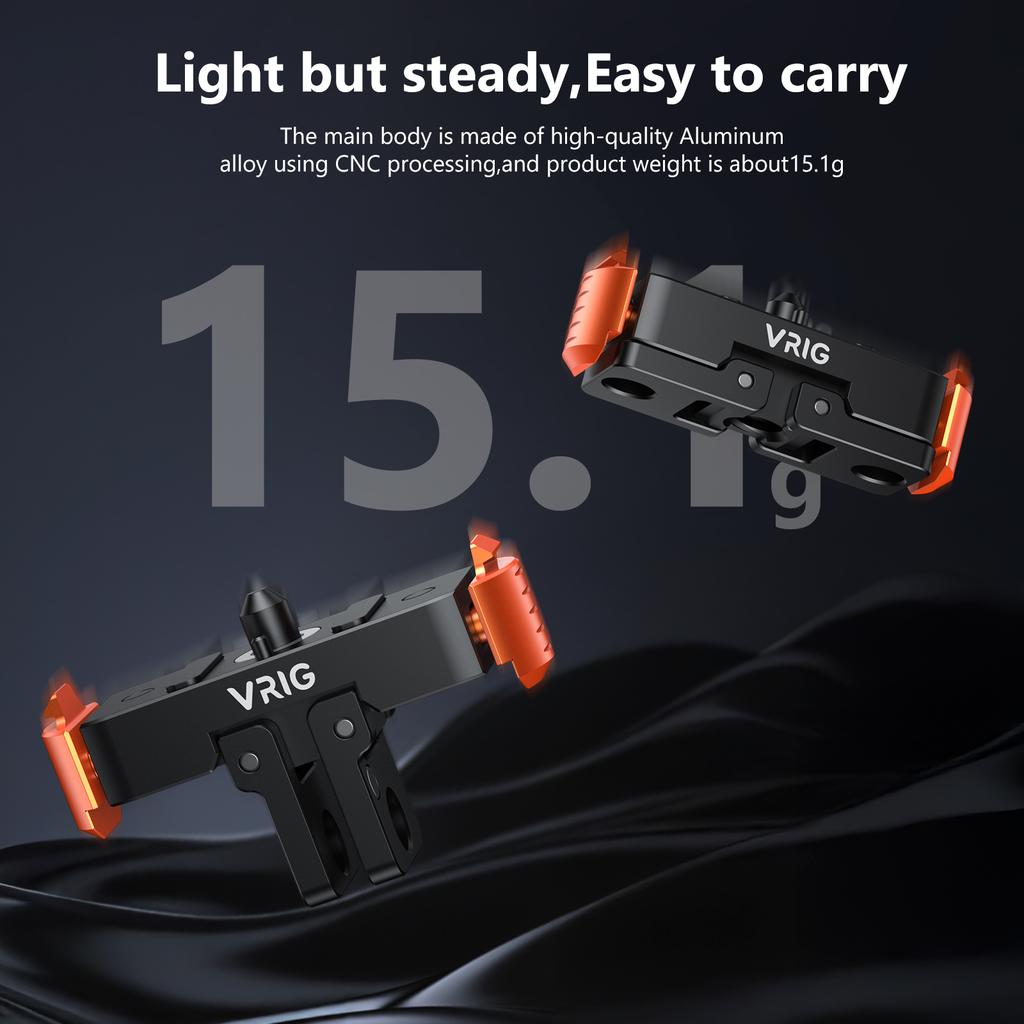VRIG AC-28 For GoPro 13 Camera Quick Release Mount Base Magnetic Attachment