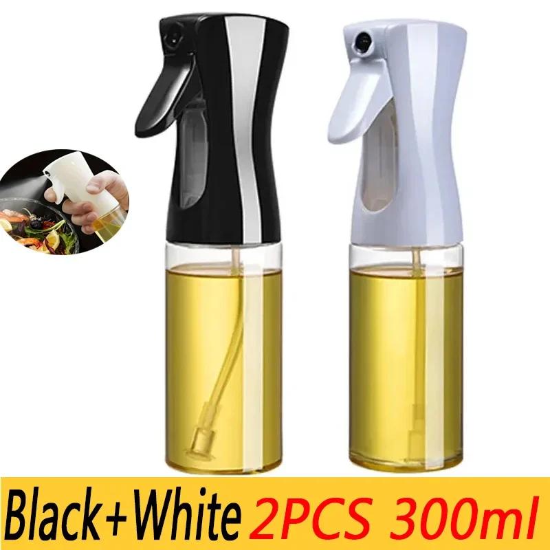 3pcs 200/300/500ml Oil Spray Bottle Kitchen Cooking Olive Oil Dispenser Camping BBQ Baking Vinegar Soy Sauce Sprayer Containers