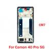 Per Tecno Camon 40 Pro 5G CM7 telaio intermedio alloggiamento supporto telaio centrale con parti pulsanti laterali