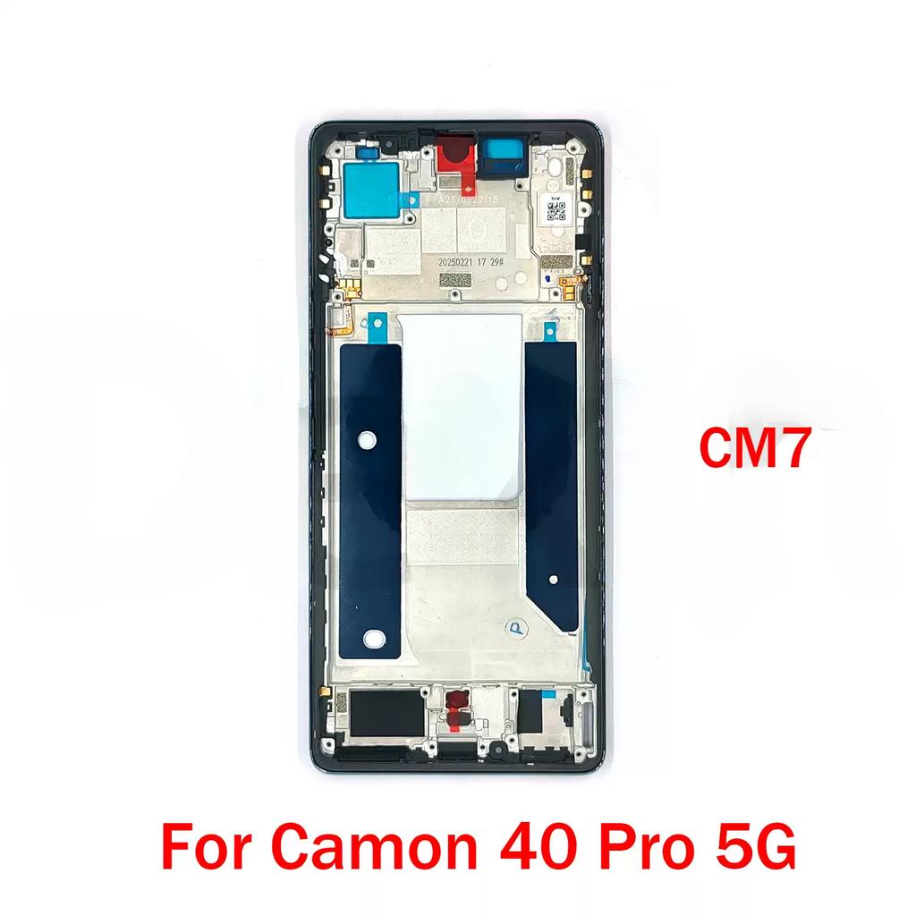 Per Tecno Camon 40 Pro 5G CM7 telaio intermedio alloggiamento supporto telaio centrale con parti pulsanti laterali