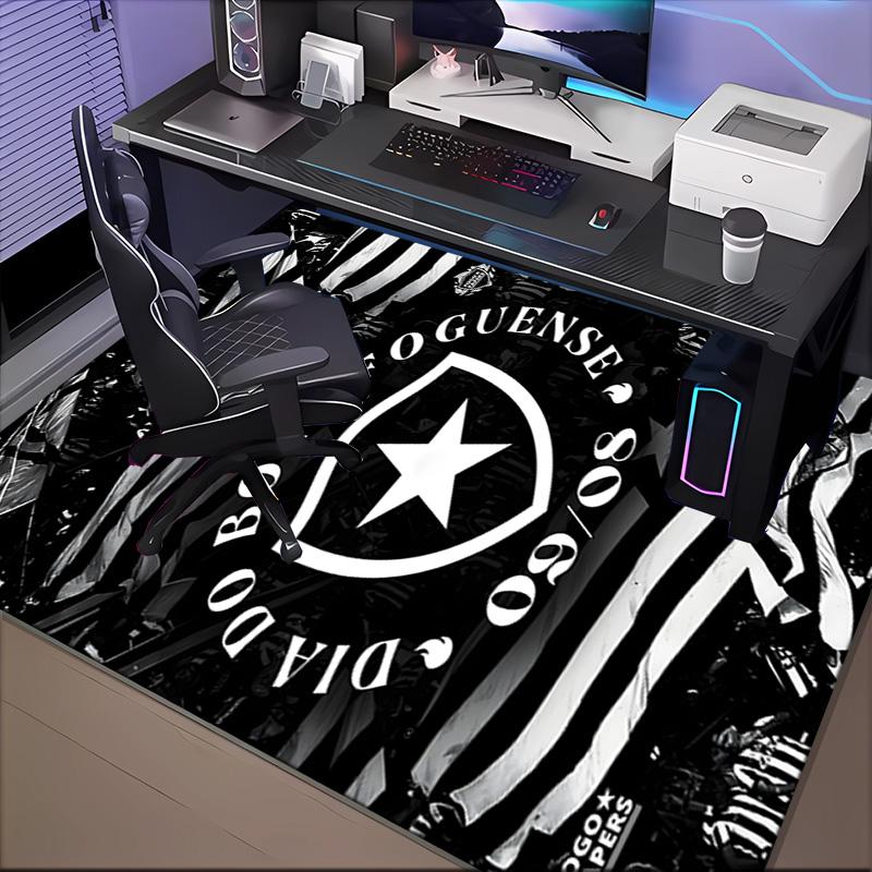 Botafogo Pride Emblem Printed Office Carpet Chair Cushion Entryway Rug, Rugs for Living Room, Bedroom Christmas gifts