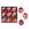 9pcs Plastic Hanging Bauble Ornament Electroplated Xmas Tree Hanging Ornament  Christmas Tree Wreath