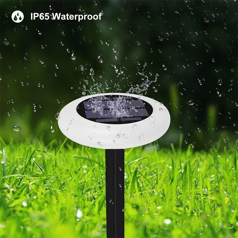 Solar Colorful Lawn Lamp Garden Landscape Lamp with Intelligent Light Control with Colorful Gradient Light & Definition