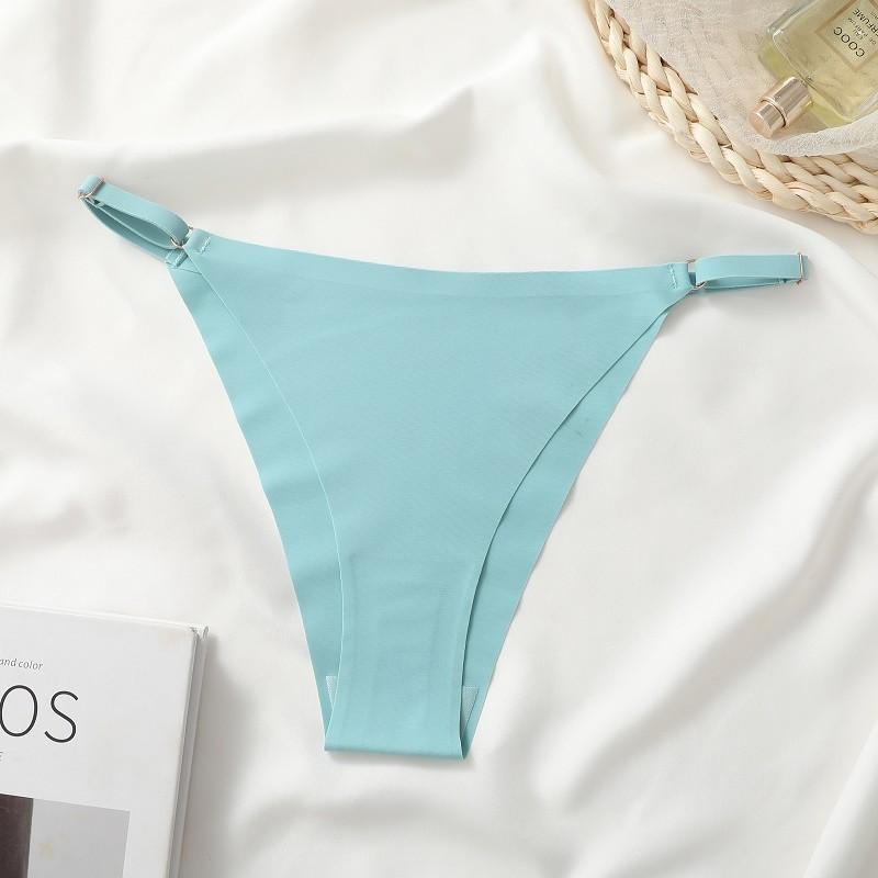 

Бесшовные трусики Ice Silk для женщин, быстросохнущие трусы, мягкое и удобное нижнее белье L зелёный