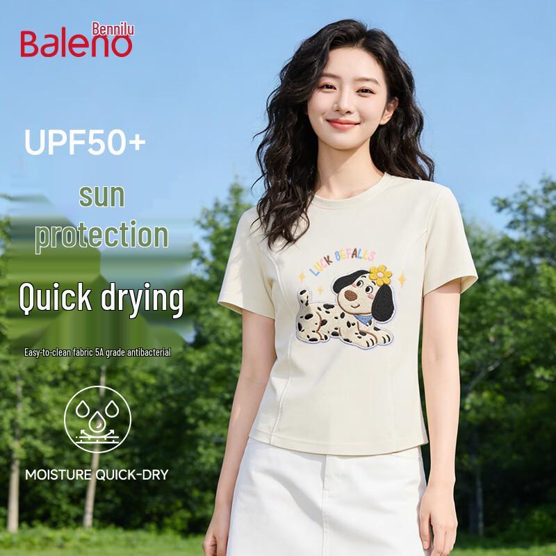 Baleno Women s Quick-Dry Spotted Dog Print T-Shirt L