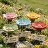 Bienen-Trinkstation für den GartenBlumenförmige Harztassen zum Bienen-Trinken,Outdoor-Futterspender für Bienen und Schmetterlinge,Wassernapf für Bestäuber