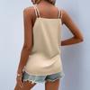 Women's Fashionable Casual V-neck Pleated Satin Camisole
