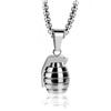 Personalized Men's Grenade Fashion Necklace Retro Punk Style Men's Pendant