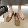 Neue Damen Freizeitschuhe 2025 Sommer Mode Flache Schnauze Niedriger Absatz Slipper Quadratische Spitze Ein Pedal Doudou Schuhe