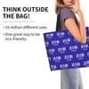 Custom Zeta Phi Beta 1920 Print Shoulder Bag Women Large Foldable Waterproof Travel Handbag Reusable Grocery Bags Shopping Bag