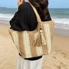 Casual Straw Woven Bag Women With Large Capacity 2026 New Commuter Tote Seaside Vacation Beach