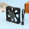 Teucer Ut-8015 8Cm Chassis Fan Slim 15Mm Thinckness 12V/4Pin Pwm Fluid Bearing 1200-3000Rpm Pc Case Cooling Ventilator