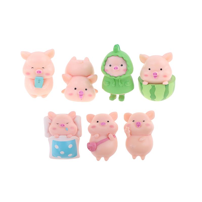

Микро Пейзаж Бонсай СуккулентНые Декоративные Украшения Милые Свиньи Украшения