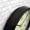 Santel Japanese made simple wall clock dark brown QL699-DBK