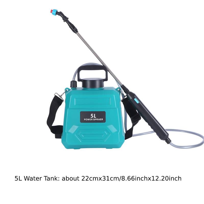 5L-8L Shoulder Electric Sprayer Pot with Telescopic Rod, 3 Nozzle for Garden Lawn Plant Watering Handheld Pesticide Sprayer