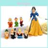 Encantadoras Figuras Miniatura de Blancanieves y los Siete Enanitos 8 Piezas Para Decoración de Casa de Muñecas