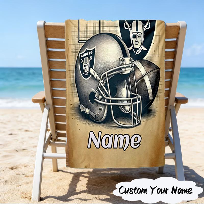 1PC Custom Name Beach Towel Rider's Shield Emblem Beach Towel, Suitable for Camping, Travel, Beach Accessories, Super Absorbent, Family Gift