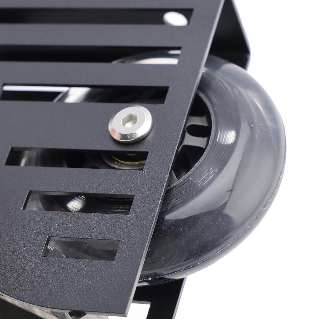 Rolling Library Sliding Ladder Hardware Kit with Brake 3.3FT Round Tube