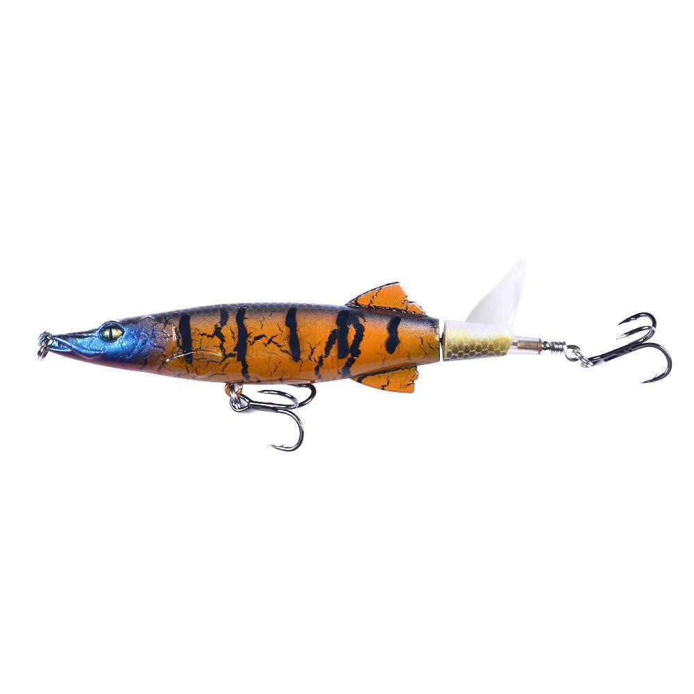 Tractor Crank Lure Set Surface Fishing Long-casting Floating ABS Live Bait Boxed Kit; Propeller-style Lure Freshwater Pike