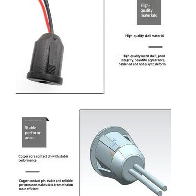 2/5/10Pcs Usb-C Connector Type-C Female Chassis 2 Pin Type-C Female Socket Connector Waterproof Jack Female Charging Port 3A
