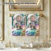 Cute Space Astronaut Print Towel, Soft Absorbent Kids Bath Towel