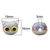 1pc Cartoon Big Eyed Cat Acrylic Owl 3D Cat Head Resin Beads Loose Spacer Beads For DIY Handmade Bracelet Material Jewelry Making Accessories
