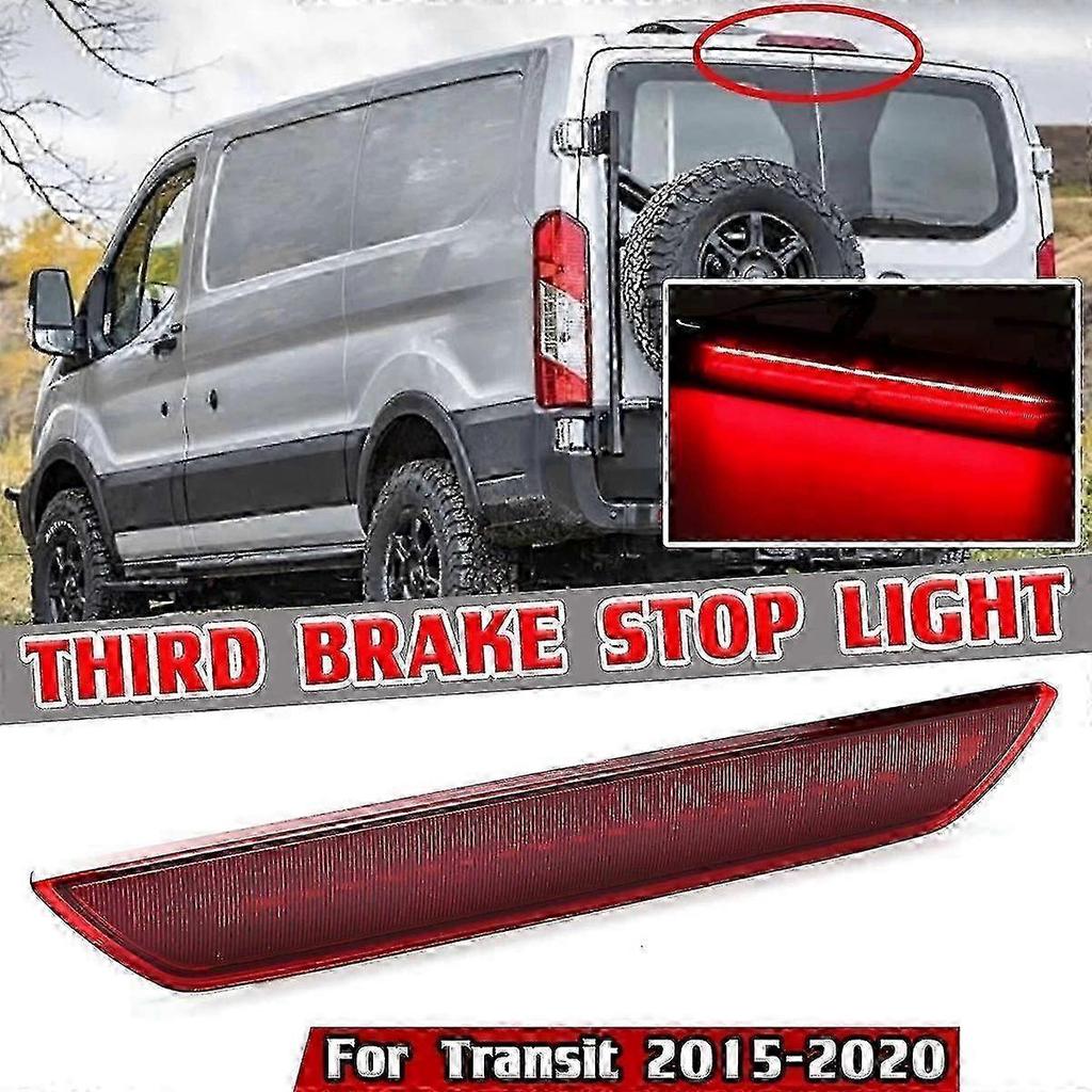 Red Car 3Rd Rear Third Brake Light Lamp Stop Light High Mount Lamp for Transit 2015-2020 BK3Z13466A BK3Z13466C