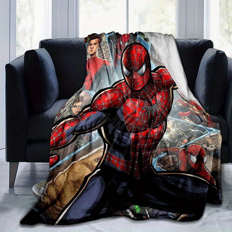 1pc Spider-Man Printing Blanket - Soft, All-Season Throw for Office Blanket, | Personalized Gift with Adorable Cartoon Design