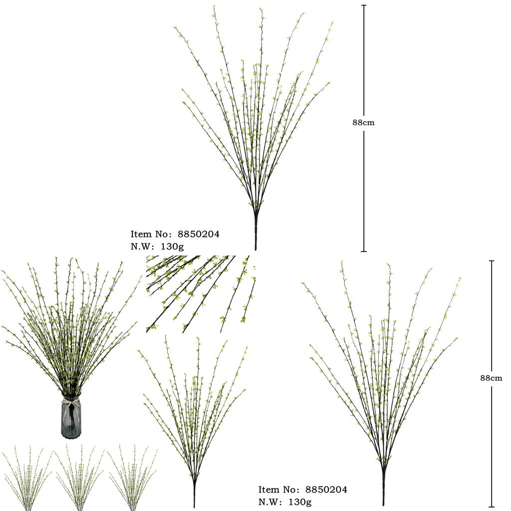 Realistic Plastic Dry Flower Branches For Wedding Decorations And Outdoor Arrangements