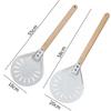 Wooden Handle Turning Pizza Peel Paddle 7/8 inch Pancake Pizza Turner  Oven Accessories