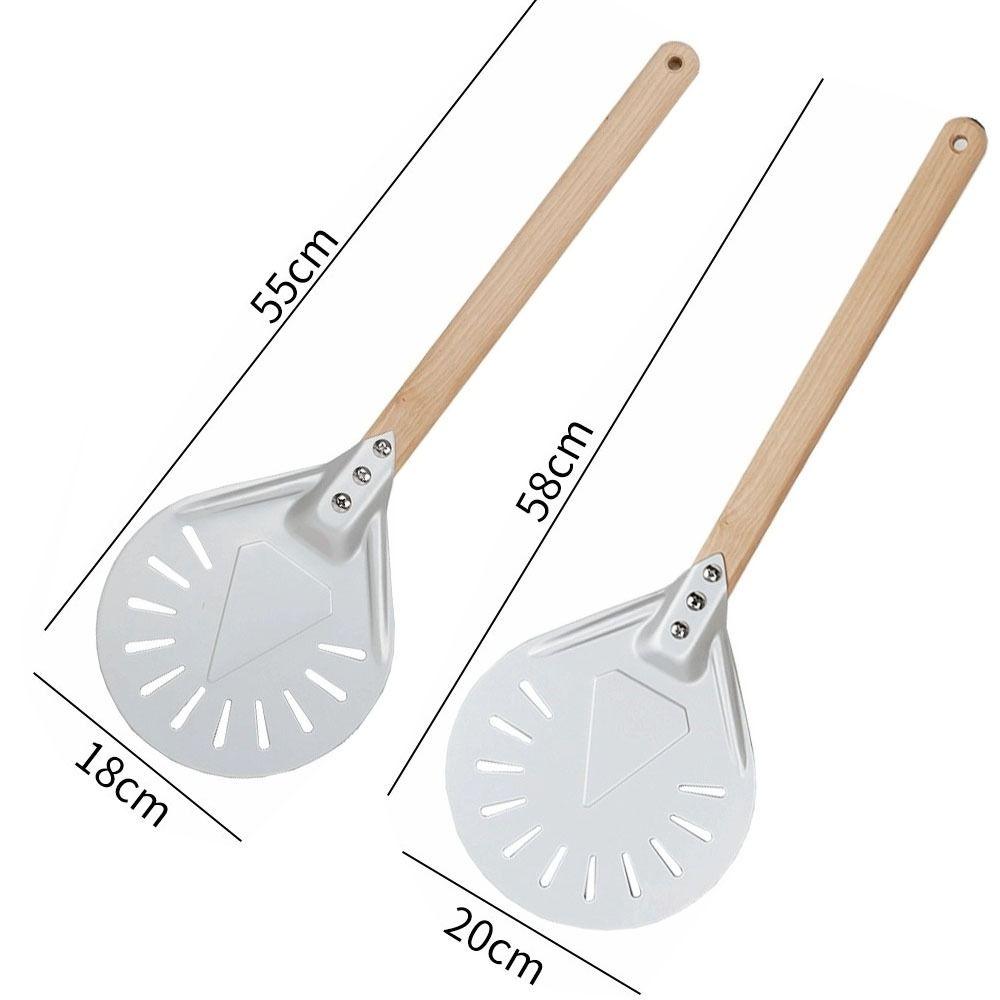 Wooden Handle Turning Pizza Peel Paddle 7/8 inch Pancake Pizza Turner  Oven Accessories