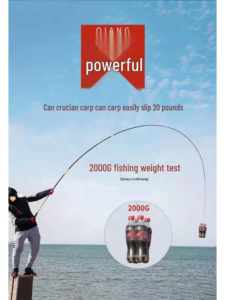 Ultralight Ultra-Hard Carbon Carp Fishing Rod - Extremely Fine Action Hand Rod